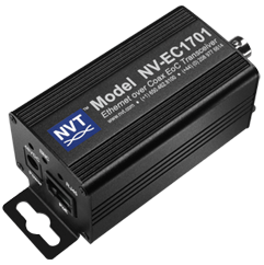 NVT NV-EC1701 Ethernet & PoE over Coax Transceiver from www.omegacubed.net